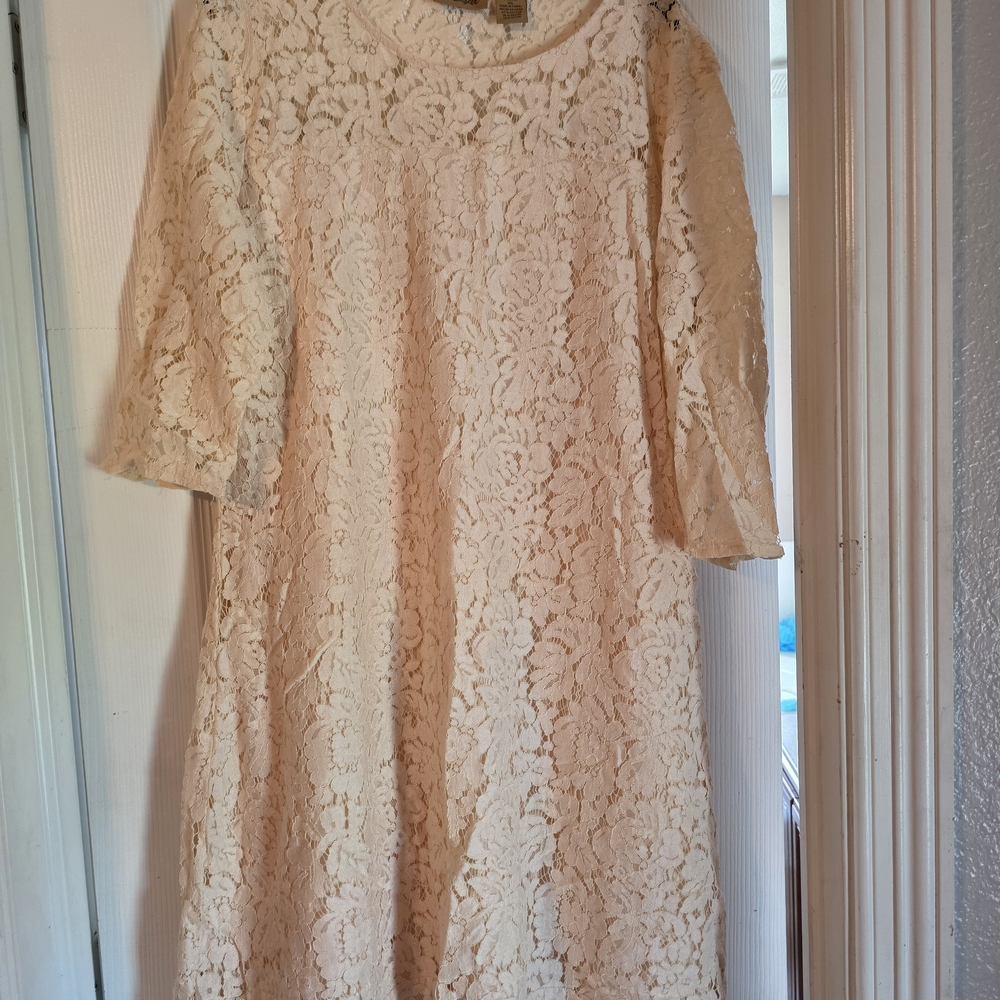 Wrangler Gold A-Line Dress with Peter Pan Collar
